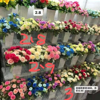 Artificial Flower Simulation Fake Flower and Plastic Flower Simulation Wedding Flower Artificial Rose Lily