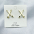 X-Shaped Cross 925 Silver Needle Commuter's All-Matching Geometric Ear Studs Trendy Earrings Exquisite Fashion Diamond Earrings