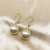 Zhenduo Hemp Akoya Ear Hook Natural Seawater Pearl 18K Gold Earrings Silver Gray Blue Extremely Strong Luster Perfect Circle Gift
