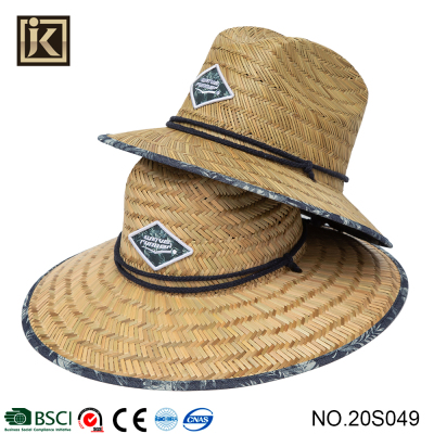 Jakijayi Exclusive for Cross-Border Parent-Child Straw Hat Professional Production Can Be Printed Logo Cowboy Hat Straw Hat Factory