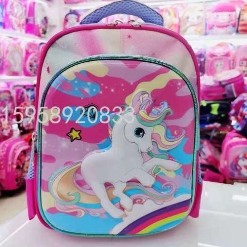 schoolbag backpack cartoon bag backpack backpack 3d bag children‘s bag student bag gift bag trolley bag