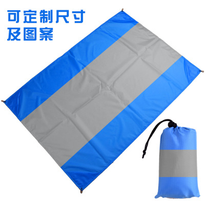 Exclusive for Cross-Border European and American Market Hot Selling Beach Mat Outdoor Waterproof Lightweight Foldable and Portable Pocket Blanket Picnic Mat