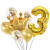 Aluminum Film Digital Balloon Set Holiday Party Supplies Inflatable Crown Set Factory Direct Sales