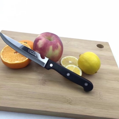701 Series Double Goldfish Black Plastic Handle Fruit Knife