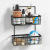 Storage Rack Kitchen Nordic Iron Bathroom Wall Wall-Mounted Basket Storage Rack Punch-Free Dormitory Household Hanging Bedside
