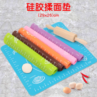 29 * 26cm Silicone Dough Kneading Printing Scale Mat Insulation Placemat Kitchen Workers High Temperature Resistant Non-Slip Mat Products