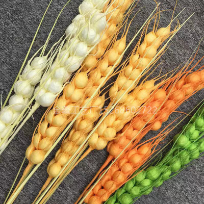 arge paper flowers  Artificial Handmade Wheat Flowers Decorative Simulation Flowers Artificial Foa