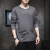 Autumn Korean Style Slim Fit Ins Men's Long-Sleeved T-shirt Loose Cotton White Top Clothes round Neck Men's Top