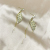 Leaves Micro-Inlaid Tassel Earrings Exquisite Smart Elegant Long Earrings Show Face Small Earrings Women's All-Match