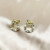 925 Silver Stud Bow Pearl Stud Earrings Light Luxury High Sense Petite Earrings Simple Ins Earrings Ear Clips without Pierced Ears