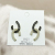 Sterling Silver Needle Exquisite U-Shaped Rhinestone Pearl Stud Earrings Super Fairy Simple All-Match Internet Celebrity Minority Fashion Earrings 2020
