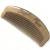 Factory Direct Sales Natural Log Genuine Peach Wooden Comb Moon-Shaped Comb Hairdressing Boutique Comb 15-3