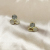 High-End Simple Temperament Fine Pearl Shining Diamond Silver Pin Earrings Korean Internet Celebrity Niche Design Earrings Female Stud Earrings