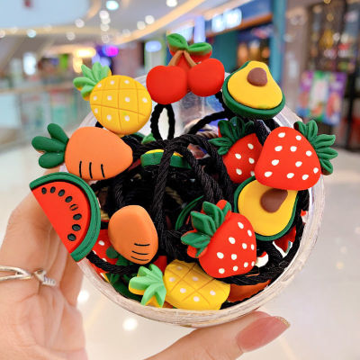 Cartoon Hair Ring Stall Popular Children's New Hair Rope Canned Box 30 Pieces Girl Baby Rubber Band Hair Ring