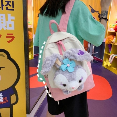 Plush Toy StellaLou Backpack School Bag Bear Head Bag