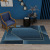 INS Style Living Room Carpet Simple Floor Mat Machine Washable Bedroom Geometric Nordic Carpet
