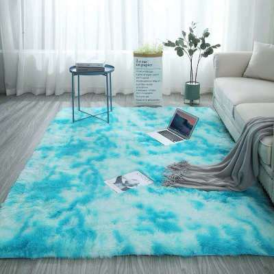Exclusive for Cross-Border Home Tie-Dyed Carpet Full Bedroom Long Wool Carpet Modern Minimalist Rug Floor Mat Modern Nordic
