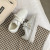 2021 Spring New Internet Celebrity Same Anti-Collision Toe Holder Lace-up Women's Shoes Low-Top Flat Bottom Increased by Women's Casual Genuine Leather Shoes