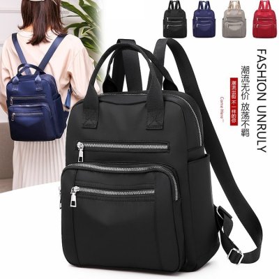 New Fashion Oxford Cloth Multi-Functional Dual-Use Backpack Japanese and Korean Style Women's Bag Factory Wholesale Foreign Trade Export 328