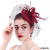 British Fashion Mesh Hair Accessories Wedding Boutique Linen Gauze Hat Headdress Flower Noble Mysterious Veil Cover Face Mesh Hat Accessory