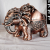 Southeast Asia Elephant Ashtray Creative Personalized Trend Spherical Metal Function with Lid Office Home Living Room