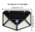 Cross-Border Hot 100 Lamp Solar Charging Human Body Induction Wall Lamp