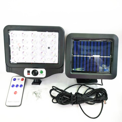 New Split Solar Charging Human Body Induction Wall Lamp LED Garden Lamp with Remote Control