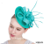 European and American New Imitation Linen Headdress Feather Headwear Banquet Horse Racing Church Hair Accessories Bridal Bowler Hat Headdress