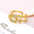 Ring Ring Female Fashion Personalized Opening Adjustable Korean Ins Trendy European and American Cold Style Index Finger Ring Internet Celebrity