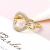 Gold-Plated Japanese and Korean Sweet Zircon Micro-Inlaid Geometric Hollow Open-End Adjustable Ring Index Finger Ring Female Ring Bracelet