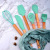 Silicone 7-Piece Kitchen Ware Set Silicone Wooden Handle Baking Kitchenware Set Kitchen Home Cooking Spatula Set