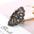 Retro Index Finger Ring Niche Exaggerated and Personalized Fashion Fashionmonger Hollow Full Diamond Ethnic Style Distressed Accessories Ring Female