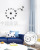 Factory Direct Sales DIY Clock Sticker Self-Adhesive Suction Card Clock Digital Butterfly Coffee Angel Noiseless Clock Sticker