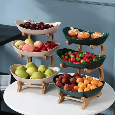 Fruit Plate Living Room Coffee Table Creative Modern Household High-End Fruit Basket Nordic Internet Celebrity Affordable Luxury Style Multi-Layer Snack Dish