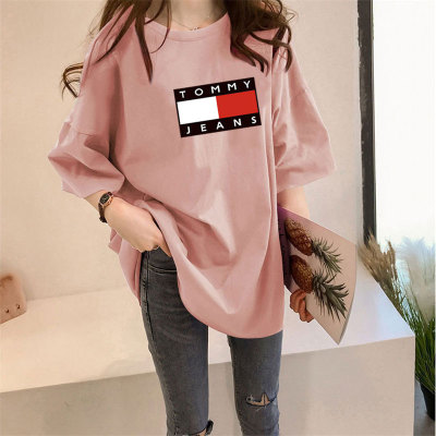 Factory Supply T-shirt Women's Clothes Hot-Selling Short Sleeve Summer 2021 White Ins Fashionable Top Korean Style 188 Stall New