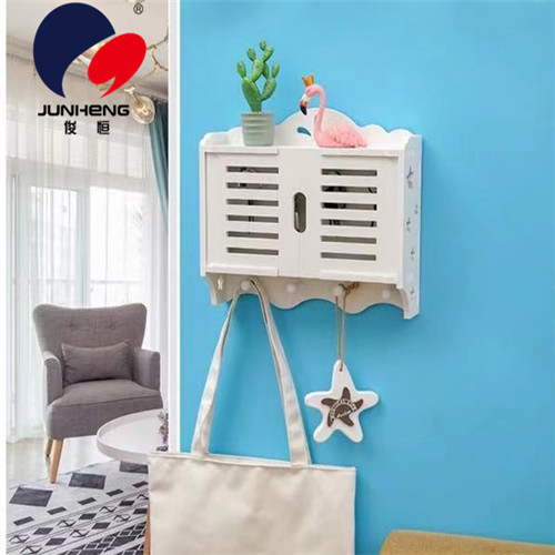 wall rack hook punch-free living room sticky shopping decoration key storage box
