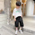 Huzhou Woven Children's Clothing Boys' Suit Summer 2021 New Korean Style Children and Teens Short Sleeve Fashion Brand Children's Two-Piece Suit