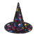 Halloween Wizard's Hat Colorful Gilding Pointed Hat Widened Brim Witch Wizard's Hat Ghost Festival Dress up