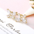 Sweet Korean Bow Diamond Open Ring Female Fashion Personality Ins Fashion Design Net Red Simple Alloy Ornament
