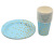 Birthday Party Dot Tableware Thickened Paper Cup Pie Paper Pallet Gold Knife, Fork and Spoon Tissue Party Decoration Set