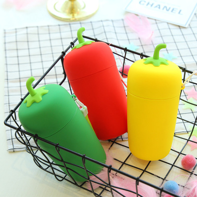 New Product Double Layer Glass Cup Fruit Vegetable Pepper Children Gift Cup High Temperature Resistant Rope Holding Portable Manufacturer