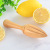 Manual Beech Lemon Press Juicer Unpainted Solid Wood Lemon Cone Kitchen Baking Supplies Log Squeezing Juice Tool