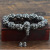 Sun Wukong Men's Bracelet Six Words Mantra Bracelet Thai Silver Qi Tian Da Sheng Buddha Beads Source Factory Wholesale