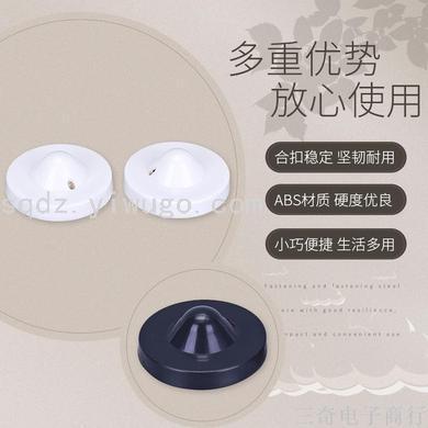 Strong Small round Alarm Magnetic Snap White round Anti-Theft Label ABS Shell Reusable Anti-Theft ClaspF3-17162