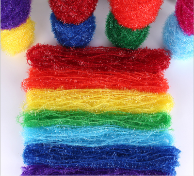 Factory Direct Sales Acrylic Yarn Crochet Knitting Bright Color Dish Towel Handmade Crafts Yarn