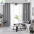 New Nordic Simple Sparkly Linin Pachira Macrocarpa Bedroom Living Room Bay Window Floor Shading Curtain Zero Cut Hair Generation