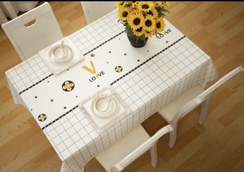 net red plaid table runner nordic style peva waterproof oil-proof rectangular disposable tablecloth coffee table