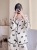 2021 New Pajamas Spring and Autumn Women's Long-Sleeved Trousers Ice Silk Sexy Internet Celebrity Ins Cute Loungewear Suit