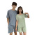 2021new Pajamas Couple Suit Home Wear Women's Summer Ice Silk round Neck Short Sleeve Pajamas Men's Factory Wholesale