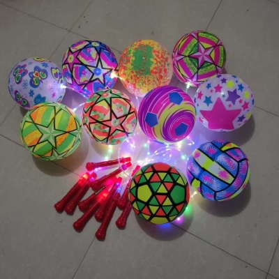Pro Flash Swing Ball Rainbow Ball Children's Toy Light-Emitting Portable Flash Bounce Ball Stall Light-Emitting Toy
